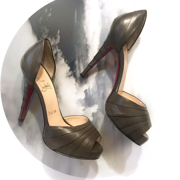 Christian Louboutin Armadillo Peep Toe Pump 36.5 6 - Picture 2 of 8